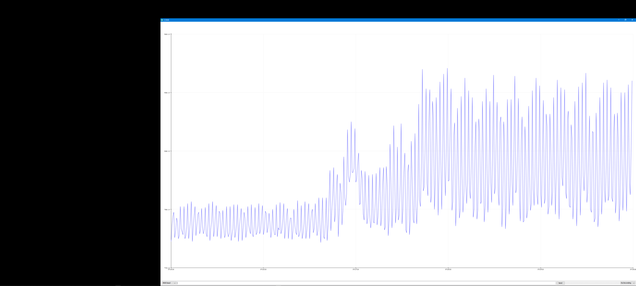 LED as light sensor readings